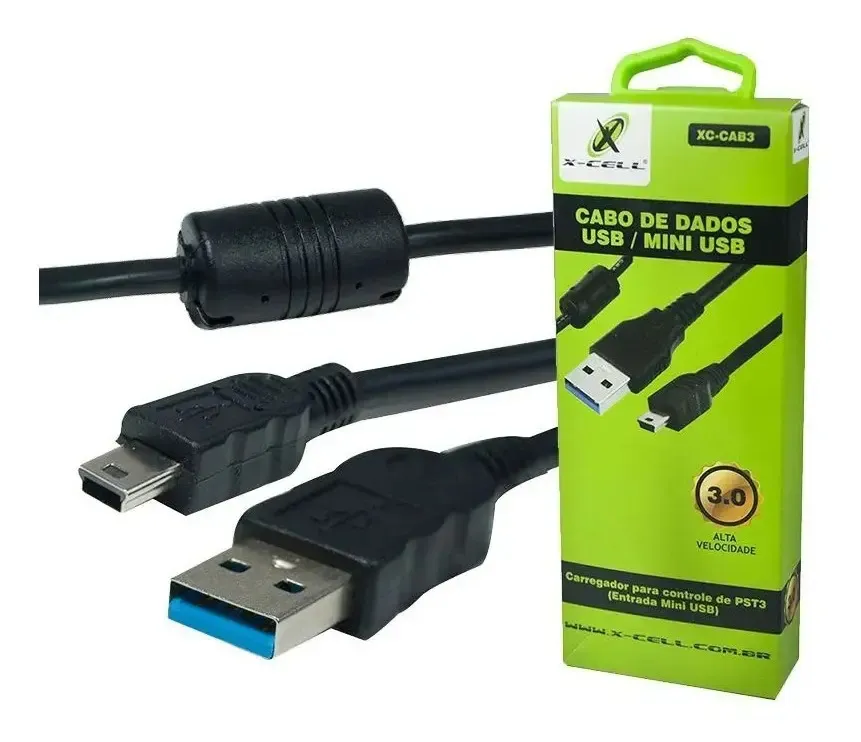 CABO DE DADOS USB / MINI USB V3 XC-CAB3
