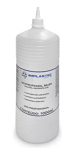 ALCOOL ISOPROPILICO 1 LITRO C/BICO APLIC NFe 2824 Evolutec
