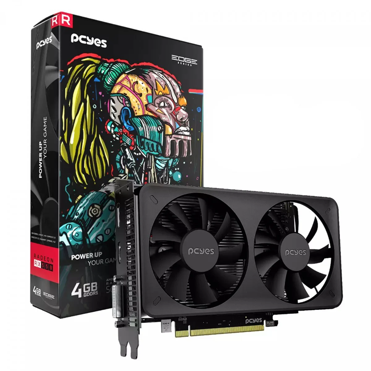 Placa de Vídeo GPU RX 550 4GB GDDR5 - NFe 763540 Oderco