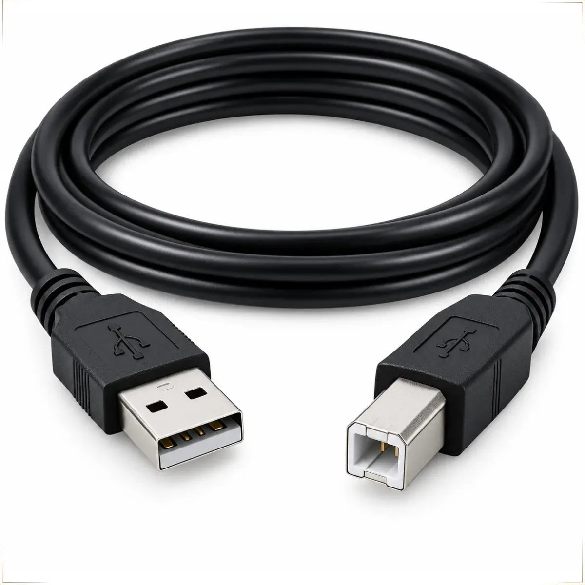 CABO P/ IMPRESSORA USB A 2.0 P/ USB B 2.0 - 2 METROS - PUABM2-2