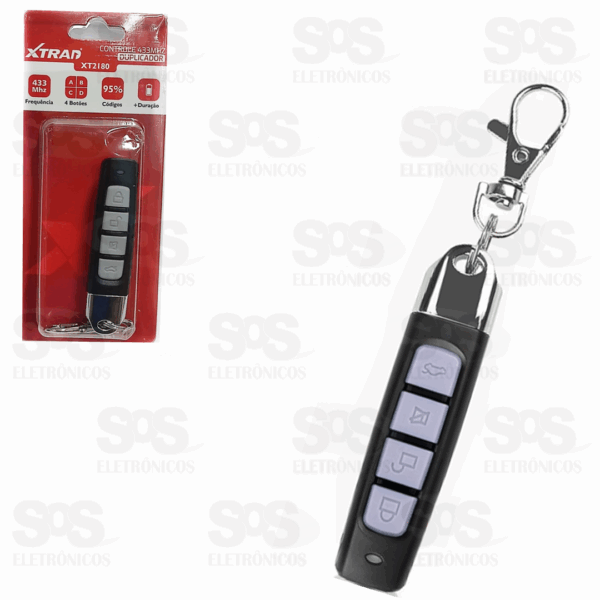 CONTROLE REMOTO UNIVERSAL - FREQUENCIA: 433MHZ - TENSAO: 12V/24A XT-2180