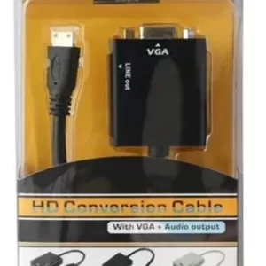 Conversor HDMI para VGA com Áudio