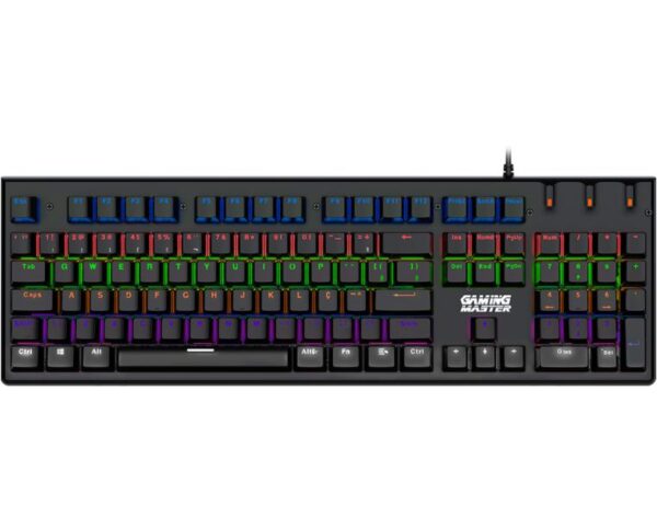 TECLADO USB GAMER MECANICO ILUMINACAO LED
