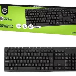 TECLADO USB BRAZILPC BPC-8160/8260 MULTIMIDIA COM FILTRO PRETO 1.2M BOX   IF