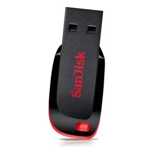 Pendrive 16GB, Sandisk Cruzer Blade Z50, Usb 2.0, Preto e Vermelho - SDCZ50-016G-B35