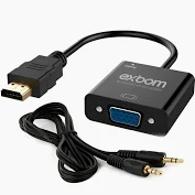 ADAP. HDMI MACHO x VGA FEMEA C/ AUDIO P2 EXBOM CC-HVA60 03140 OEM
