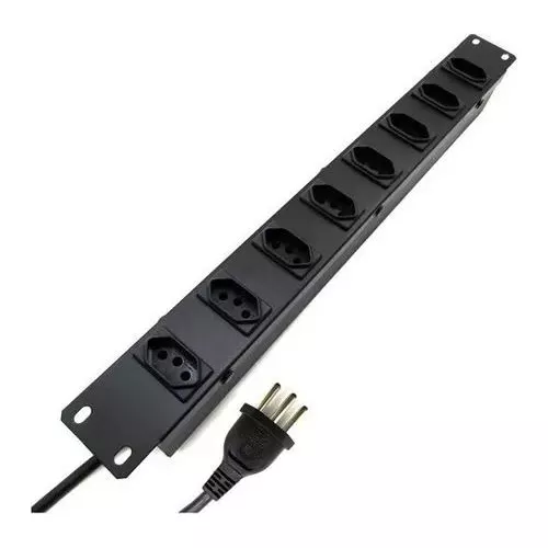 Calha Regua 8 Tomadas 10a P/ Rack - Epr 208