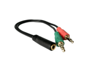 Cabo Adaptador 2 P2 Macho P/P3 Fêmea