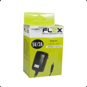 CARREGADOR 5V P4 MARCA: FLEX/MOD.FX-BOX-1 P/ TV BOX X-CELL