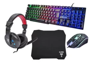 KIT TECLADO E MOUSE  HEADSET MOUSEPAD