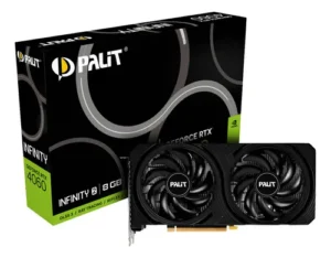 Placa De Video Palit GeForce RTX 4060 Infinity 2, 8GB, GDDR6, 128-bit, NE64060019P1-1070L-NAC