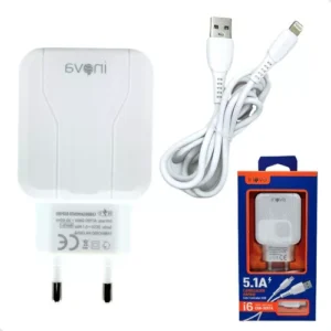 CARREGADOR TOMADA CELULAR LIGTH IPHONE COM CABO