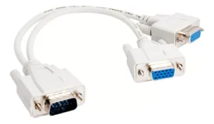 Cabo VGA Y DUPLICADOR DIVISOR 1 VGA para 2 VGA