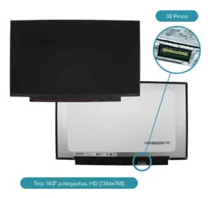 TE092 - TELA SLIM 14 30 PINOS BRILHOSA