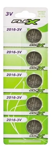 BATERIA TIPO BOTAO MOD. FX.CR.2016 FLEX UNIDADE