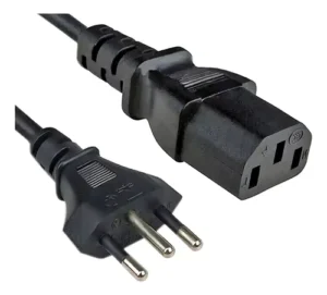 CABO DE FORÇA TRIPOLAR DA FONTE PC ATX 5 metros