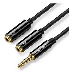 Cabo P3 Fone De Ouvido P2 E Mic Fone P2 - p3 para 2 p2